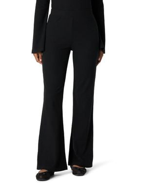 The Drop Pull-on Ribbed Flare Pant Pantalons - Noir