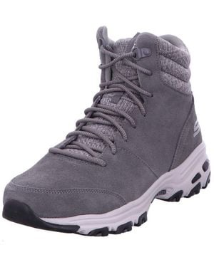 Skechers , hiking boots,winter boots Donna, Grigio Charcoal Suede Knit Ccl, 36 EU - Multicolore