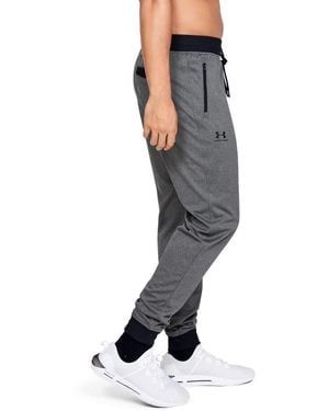 Under Armour Ua Sportstyle Sweatpants Lgt Carbon Heather - Black