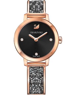 Swarovski Bracciale in Metallo - Nero - Tonalità Oro Rosa - Metallizzato
