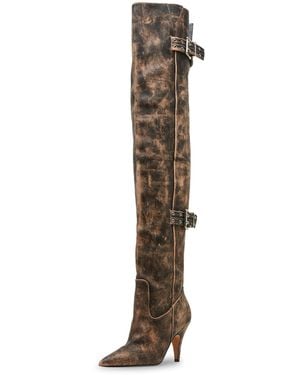 Steve Madden Baddie Over-the-knee Boot - Natural