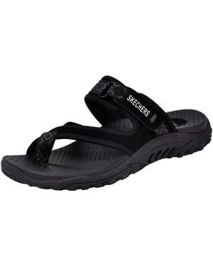 Skechers , sandali comodi da donna, a incrocio, Nero