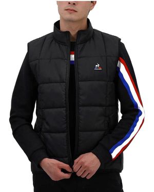 Le Coq Sportif TRI Doudoune SL N°1 M Ärmellose Daunenjacke - Schwarz