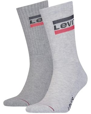 Levi's Crew Socken 2er Pack - Grau