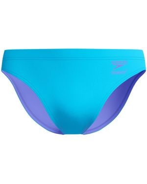 Speedo Solid Brief Endurance+ Swim Trunks Swimmers Blue Size 36
