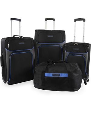 Nautica Seascape Collection Softside Gepäck-Set - Schwarz
