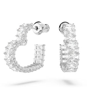 Swarovski Pendientes de aro Matrix - Metálico