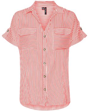Vero Moda Vmbumpy S/s Shirt Wvn Ga Noos T - Pink