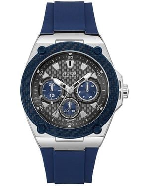Guess Legacy orologio Uomo Analogico Al quarzo con cinturino in Silicone W1049G1 - Blu