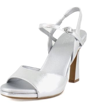 Naturalizer Lala Ankle Straps ( Leather) Sandals - Gray