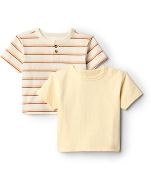 Amazon Essentials X Sofia Grainge Camisetas de ga Corta Bebé Niño - Neutro