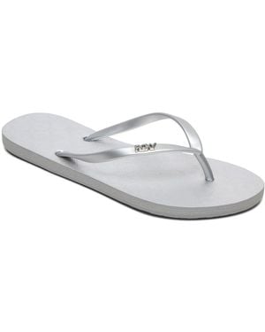 Roxy Viva, Womens Basic Sandal Viva, Basic Sandal, Metallic Silver, 8 Uk - White
