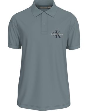Calvin Klein MONOLOGO Polo S/S - Grigio