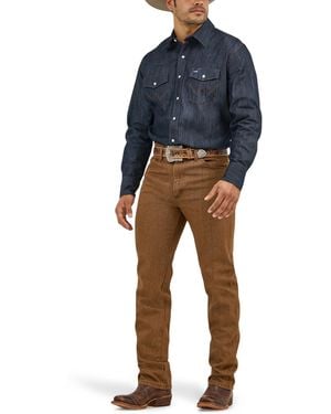 Wrangler Camicia da Lavoro Premium Performance da Uomo - Blu - M