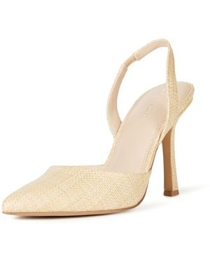 The Drop Klara Slingback Heel - Natural