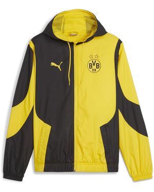 PUMA Borussia Dortmund 23/24 Pre-match Woven Jacket - Yellow