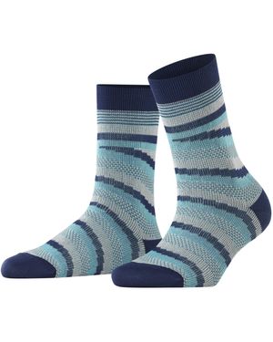 FALKE Latin Mix W So Cotton Patterned 1 Pair Socks - Blue