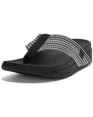 Fitflop Surfa Flip Flops - Black