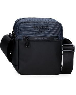 Reebok Roger Borsa a tracolla Blu 15 x 19,5 x 6 cm Poliestere con dettagli in finta pelle by Joumma Bags by Joumma Bags - Nero