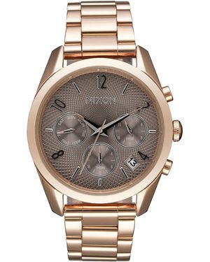 Nixon Armbanduhr Bullet 36 Analog Quarz Edelstahl A949-2214-00 - Mettallic