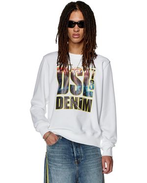 DIESEL _S-Ginn-L3 Felpa_Sweatshirt_Weiß_XXS