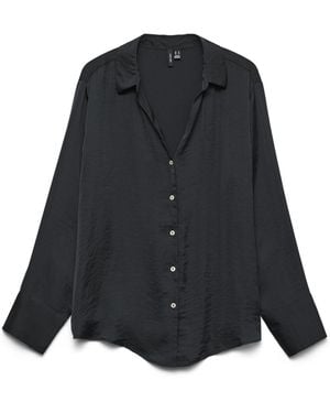 Vero Moda Vmsommer Ls Shirt WVN Ga Noos - Schwarz