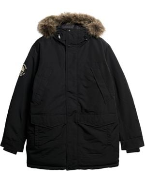 Superdry Everest Faux Fur Jacket M Black
