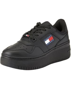 Tommy Hilfiger TJW Retro Basket Flatform Ess - Nero