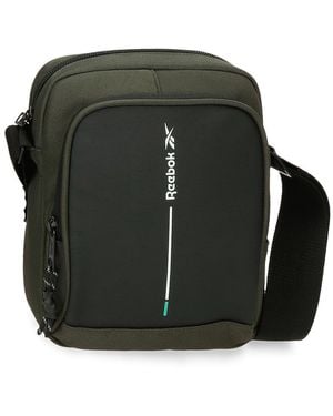 Reebok Houston Shoulder Bag Large Green 22x27x10cm Polyester By Joumma Bags