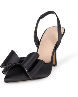 The Drop Scarpa Slingback Klara con Tacco E Decorazione Sandali - Nero