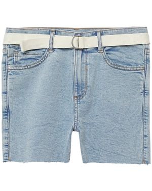 S.oliver Jeans-Shorts Suri/Slim Fit/High Rise/Skinny Leg/Textilgürtel blau 140/REG