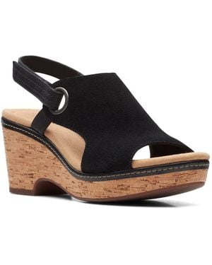 Clarks Giselle Sea ( Suede) Shoes - Black
