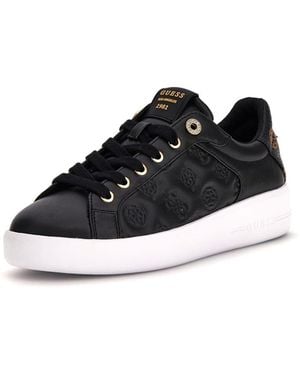 Guess FLJRONFAL12 Ronii Debossed 4G Peony Logo S Sneaker - Schwarz