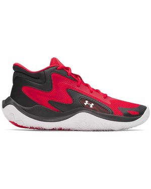 Under Armour Chaussure De Basketball Jet '25 Unisexe Noir Blanc - Rouge