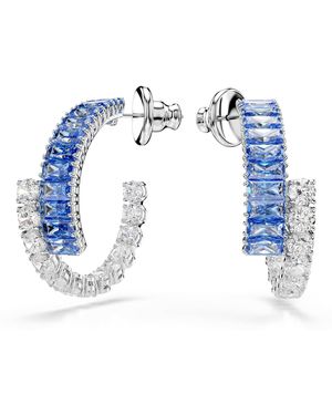Swarovski Pendientes perforados de Matrix - Azul