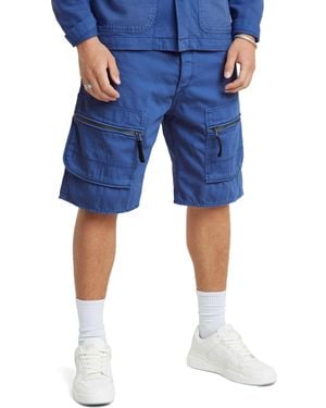 G-Star Denim Cargo Loose Shorts - Blue