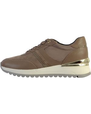 Geox D Desya A Sneaker,dk Taupe,41 Eu - Bruin