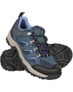 Mountain Warehouse Synthetic & Mesh Upper Shoes With Cushioned Footbed & Deep Lugs - Autumn - Blue