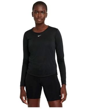 Nike One Dry Fit Ls Std Sweatshirt - Zwart