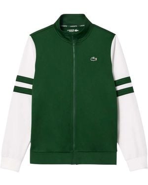 Lacoste Adult Sportsuit Striped Tennis Jacket - Green