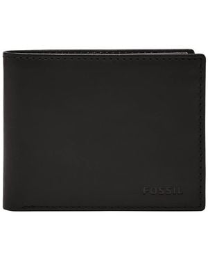 Fossil Leder-Passcase - Schwarz
