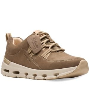 Clarks Nature X Tie Waterproof Trainer - Brown