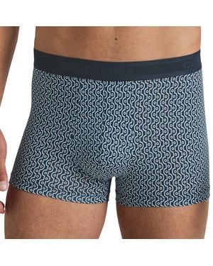CALIDA Grafic Cotton Boxer a Pantaloncino - Blu