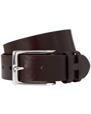 Hackett Tack Stitch H Keeper Belt - Braun
