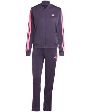 adidas Essentials 3-stripes Tracksuit - Paars