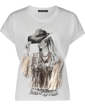 Betty Barclay Casual-Shirt mit Ärmelaufschlag 44 - Weiß