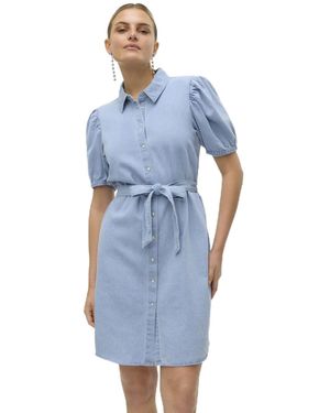 Vero Moda VMABIGAIL Short Denim Dress YO336 - Blau
