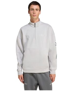 adidas Mercedes-AMG Petronas Formula One Team Silver Arrows Felpa con mezza zip S - Grigio