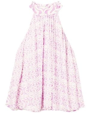 Desigual Blusa Halter Cenefas - Rosa
