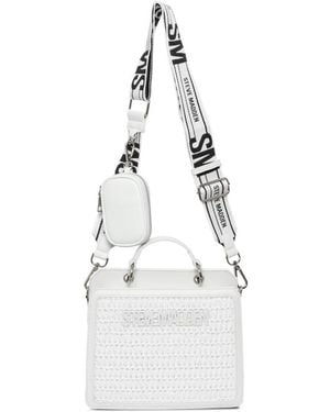 Steve Madden Bevelyn-s Structured Satchel - White